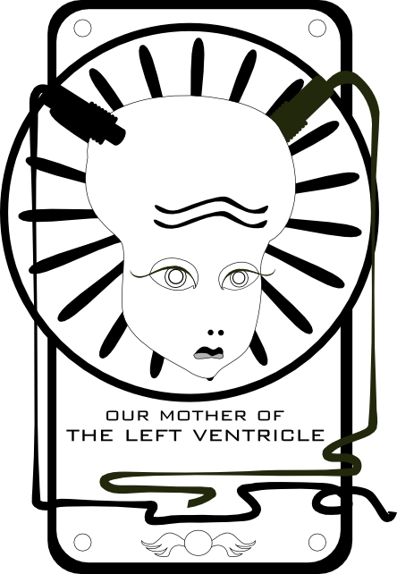 Alien Mother Black White Line Kablam 75 - Logo (444x642)