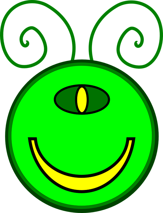 Alien Clipart Monster Face - Mutant Clipart (551x720)