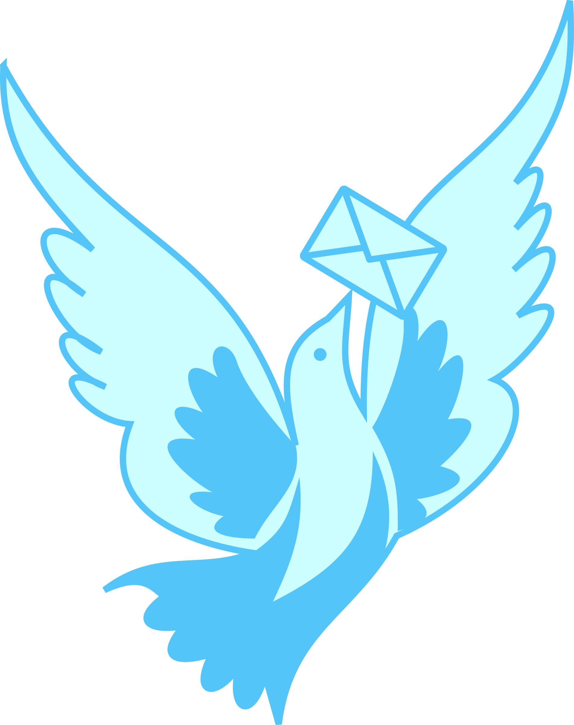 A Flying Pigeon Delivering A Message Svg Vector File, - A Flying Pigeon Delivering A Message Svg Vector File, (1902x2400)