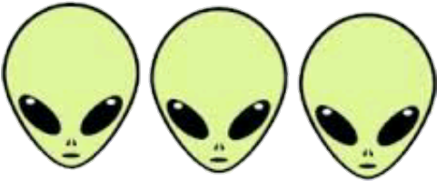Alien Aliens Tumblr Verde Green Celeste - Alien Draw (480x408)
