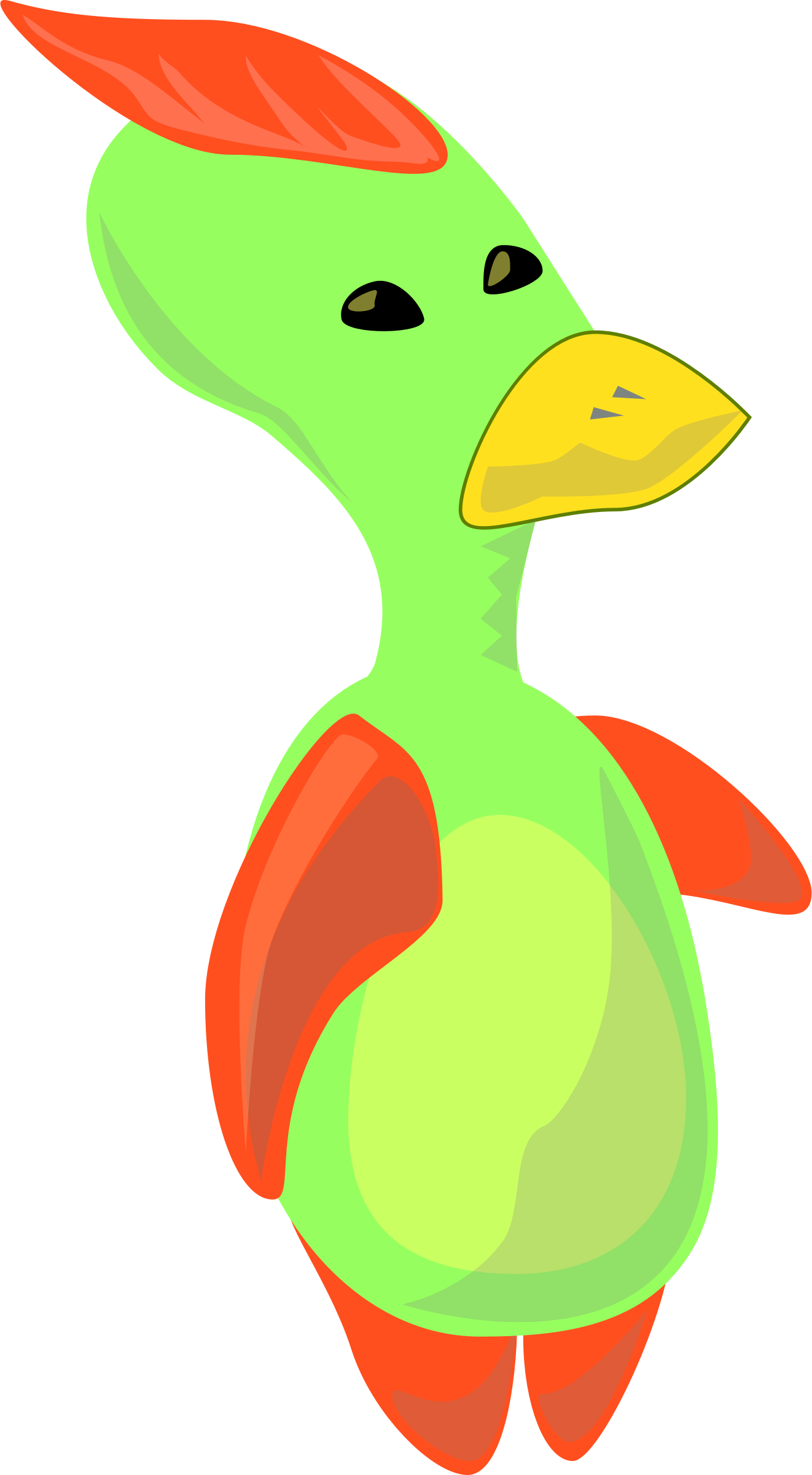 Free Vector Alien Duck Clip Art - Alien Duck (1322x2400)