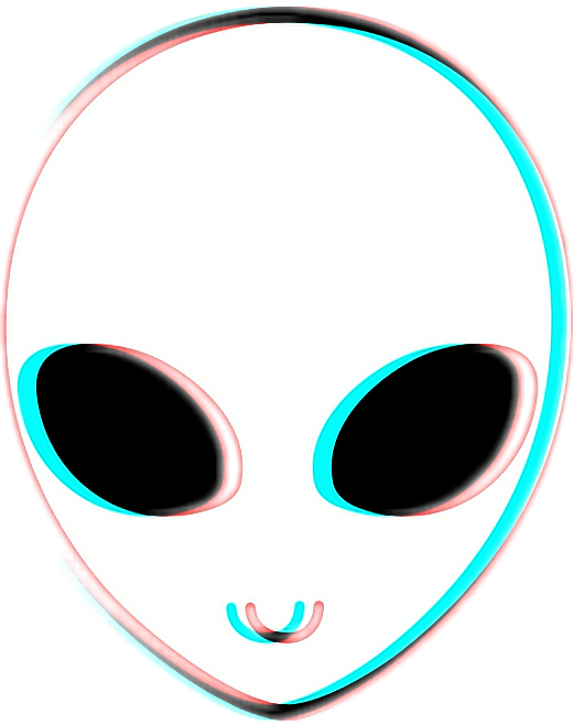 Alien Trippy Aesthetic Tumblr 3d - Trippy Alien Png (520x658)