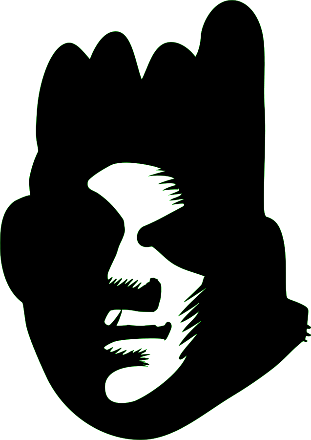 Graffiti - Clipart - Black Face Clipart (637x900)