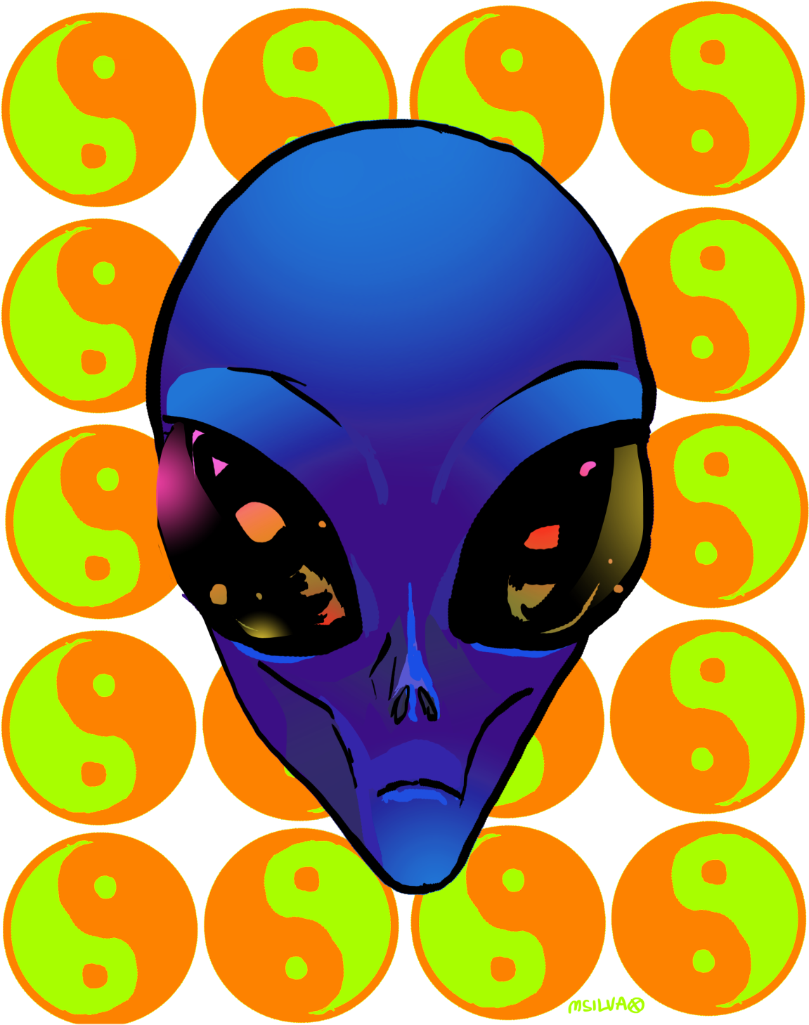 Mini Space Alien - Illustration (1280x1707)