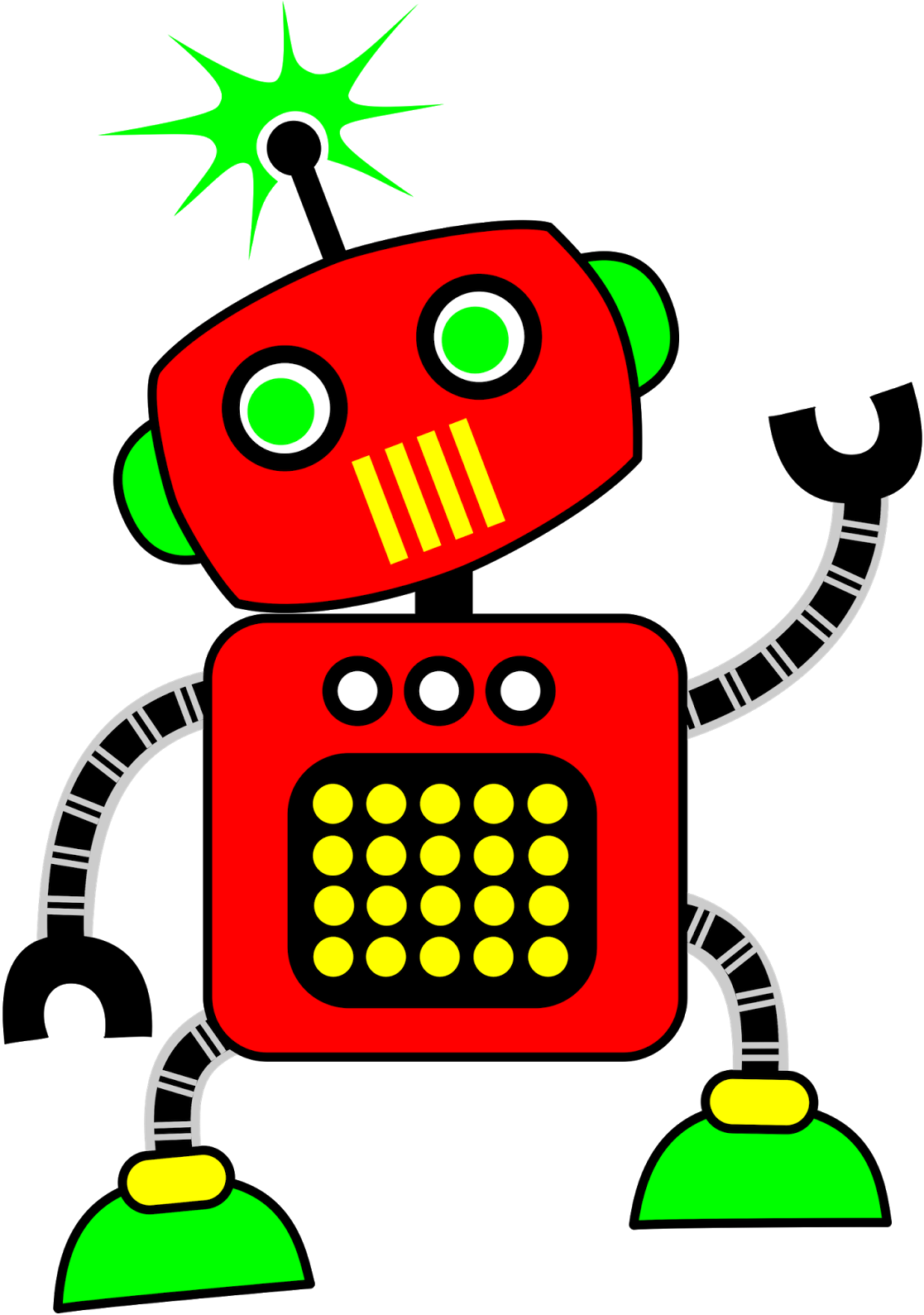 Treasures Robot Clipart - Robot Clip Art Free (1138x1600)