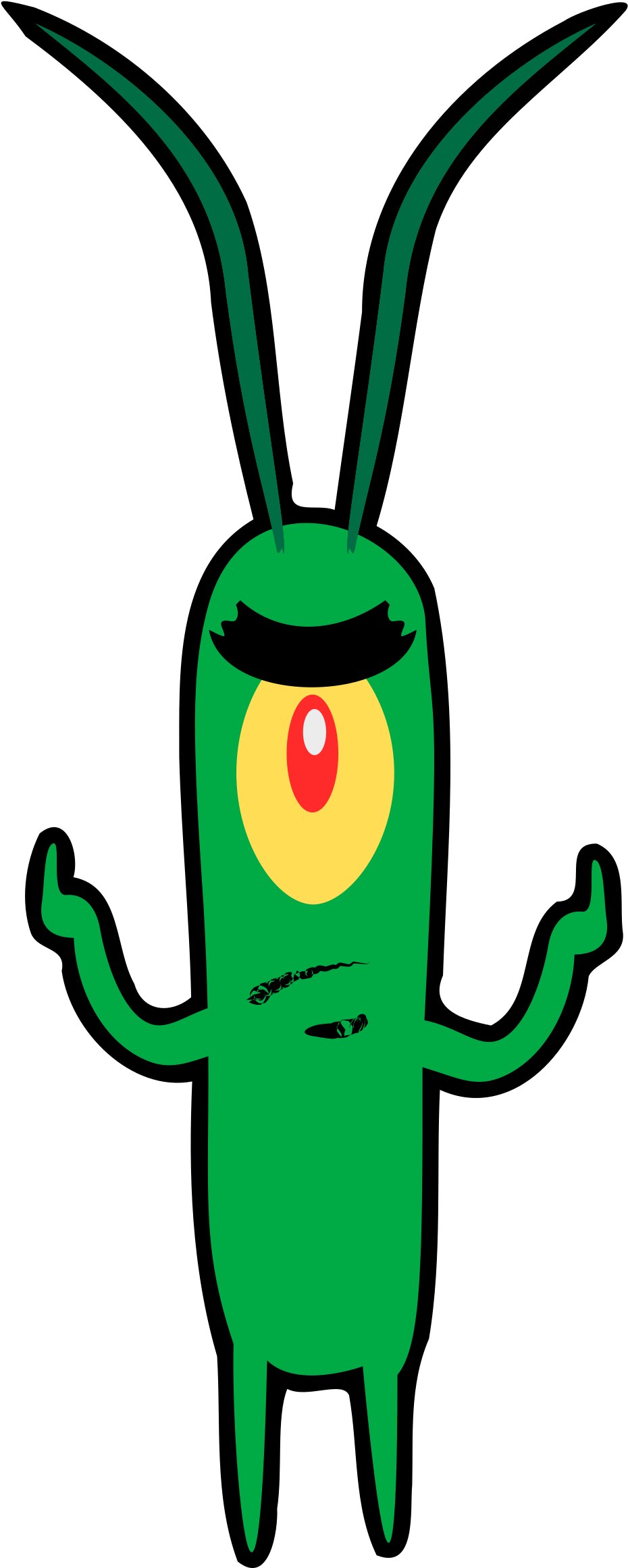 Big Image - Plankton Clipart (1697x2400)