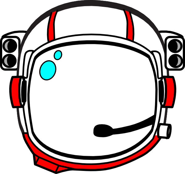 Astronaut Helmet Clip Art - Cartoon Astronaut Helmet (600x565)