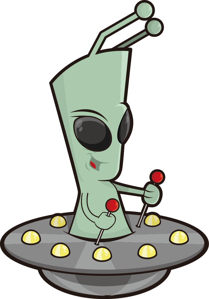 Alien Extraterrestrial Intelligence Cartoon - Cartoon Alien Png (728x1043)