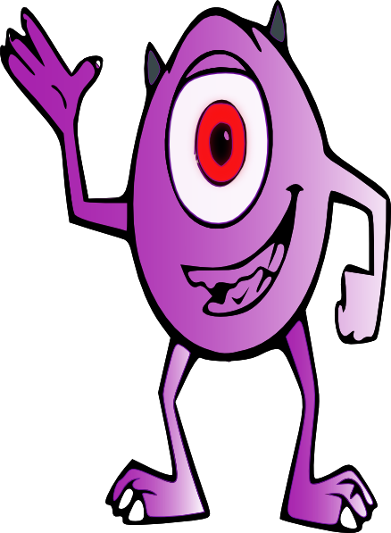 Purple Alien Clip Art At Clker - Clip Art Alien (438x597)