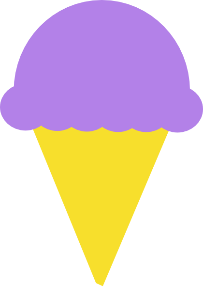 Ice Cream Silhouette Clip Art - Ice Cream Cone Silhouette (420x592)