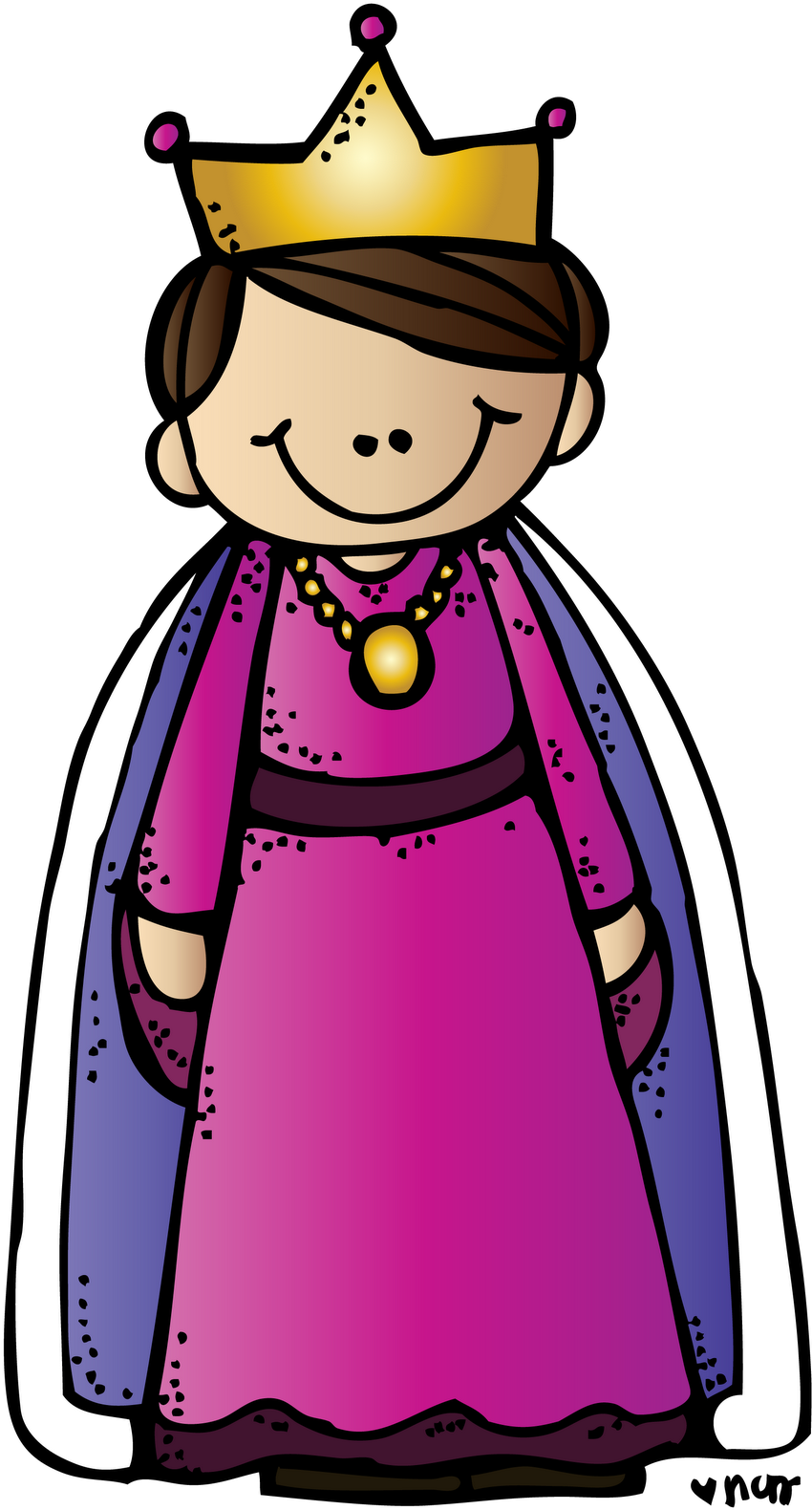 Free Clipart Of A Queen - Queen Clipart (850x1600)
