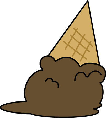 Dropped Ice Cream - Dropped Ice Cream Cartoon (404x450)