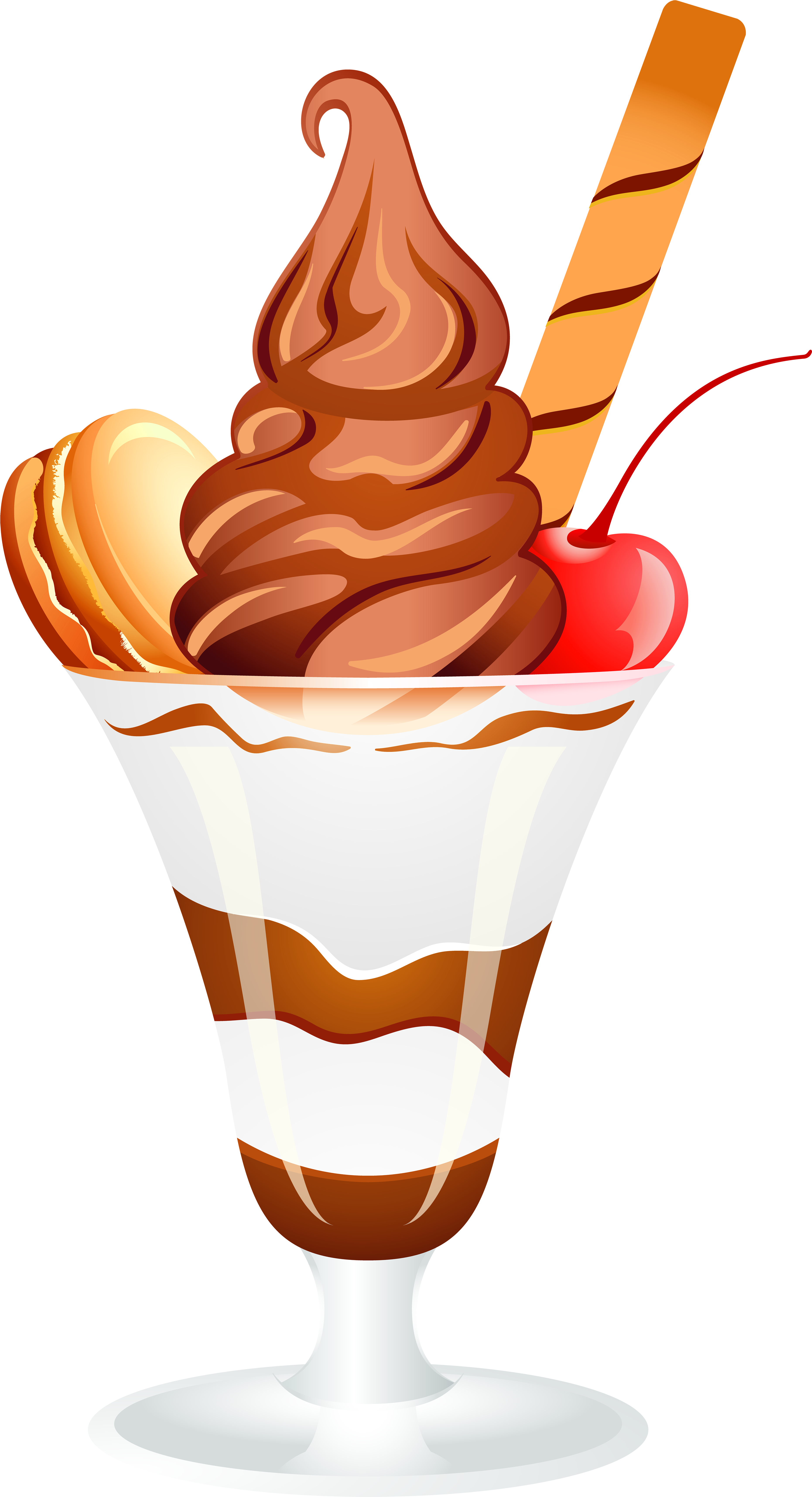Chocolate Ice Cream Sundae Png Clip Art Image - Ice Cream Sundae Png (3796x7000)