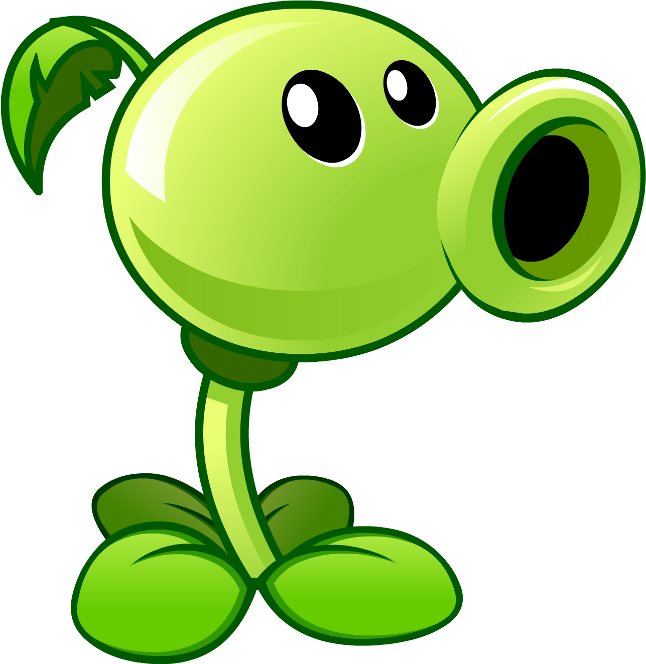 Peashooter - Plants Vs Zombies Plants (1305x1332)