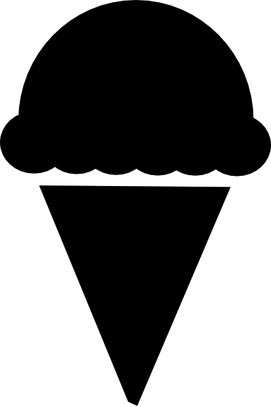 Ice Cream Cone Silhouette (479x720)