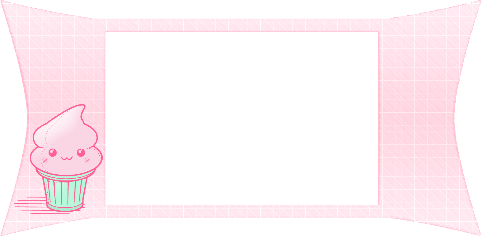 Ice Cream Clipart Border - Kawaii Theme Borders Png (1600x900)