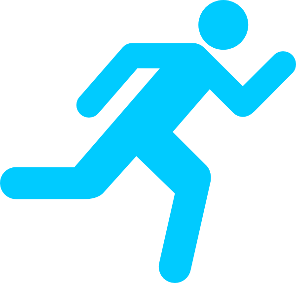 Running Icon On Transparent Background Clip Art At - Running Clipart No Background (600x575)
