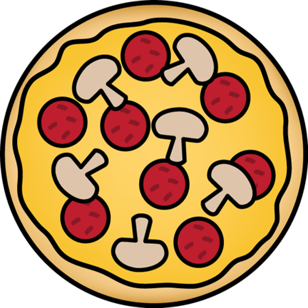 Pizza Clip Art - Pepperoni And Mushroom Pizza Clipart (1024x1024)