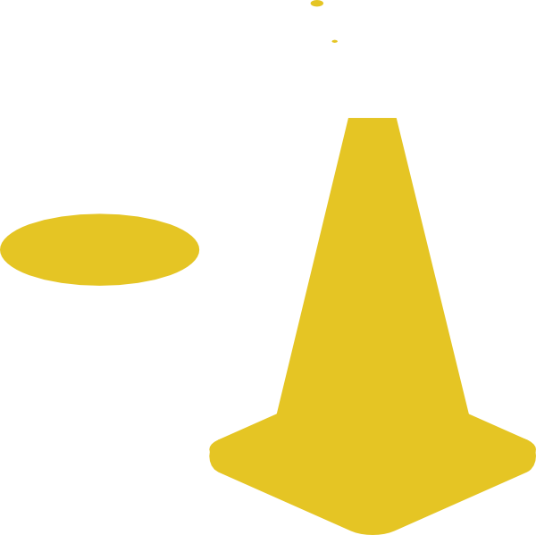 Construction Cone Clip Art (600x599)