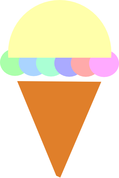 Ice Cream Silhouette Clip Art - Ice Cream (396x595)