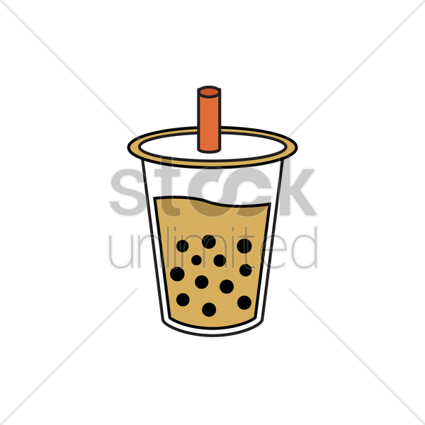 Bubble Tea Vector Image - Juice (600x600)