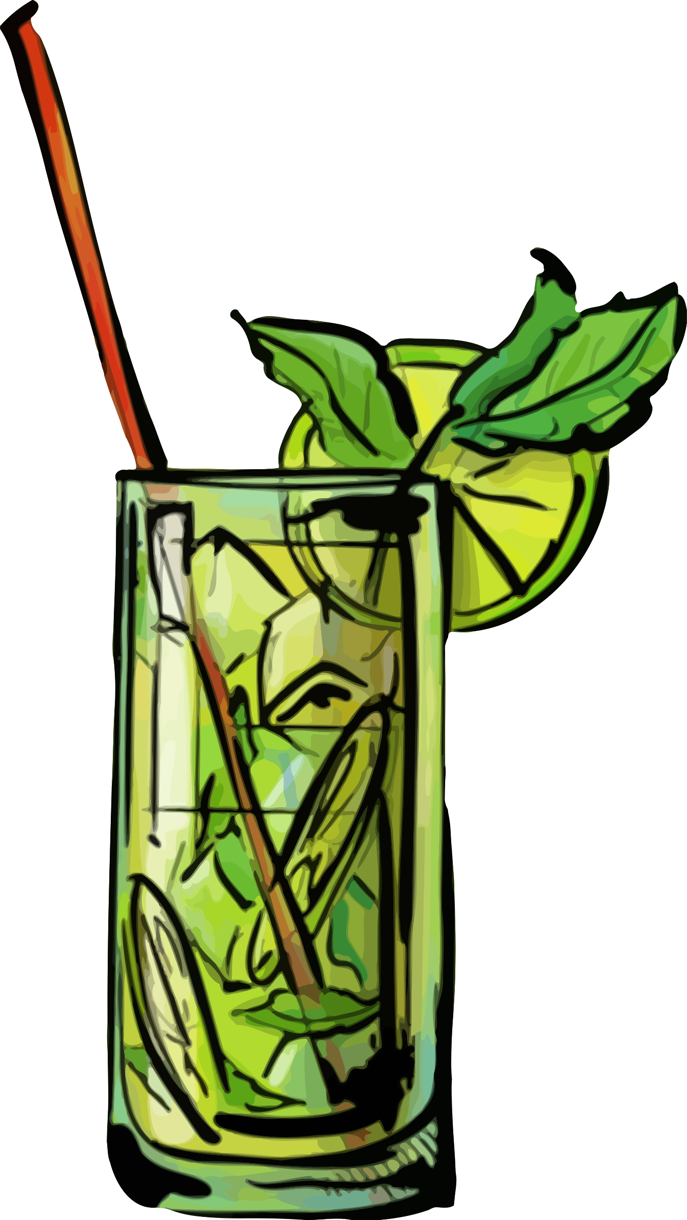 Clip Art Details - Clip Art Mojito Png (1352x2400)