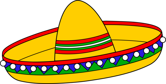 Sombrero Clip Art - Cinco De Mayo Clip Art (550x280)