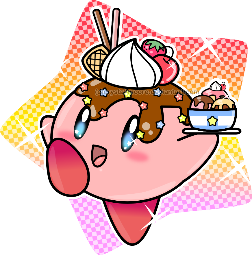 Kirby's Super Star Sundae Supreme By Crystal-moore - Supreme Kirby (872x882)