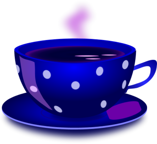 Cup Of Tea Vector Clip Art - Red Coffee Cups Clip Art (600x553)