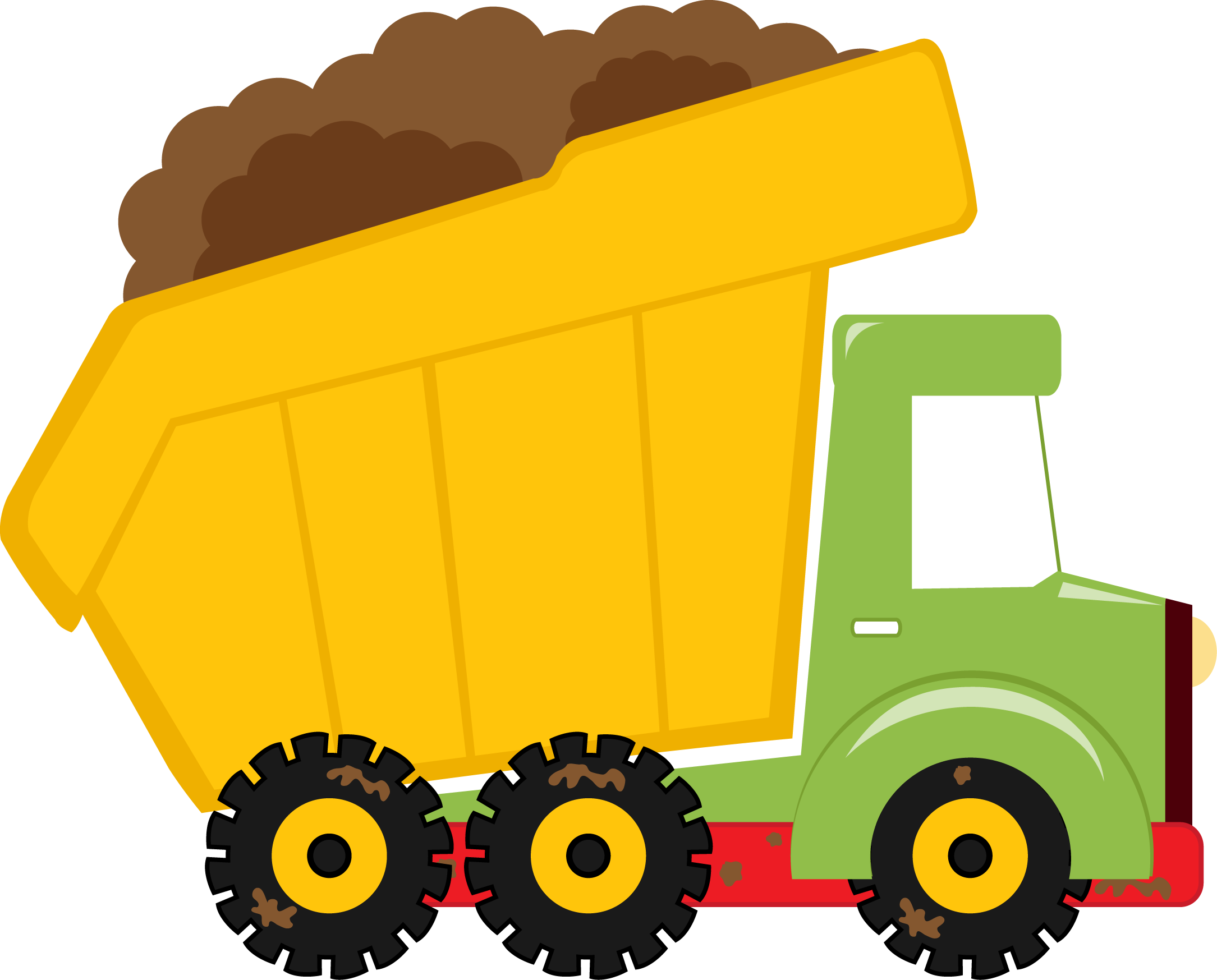 Loaded Truck - Dump Truck Clipart (2169x1747)