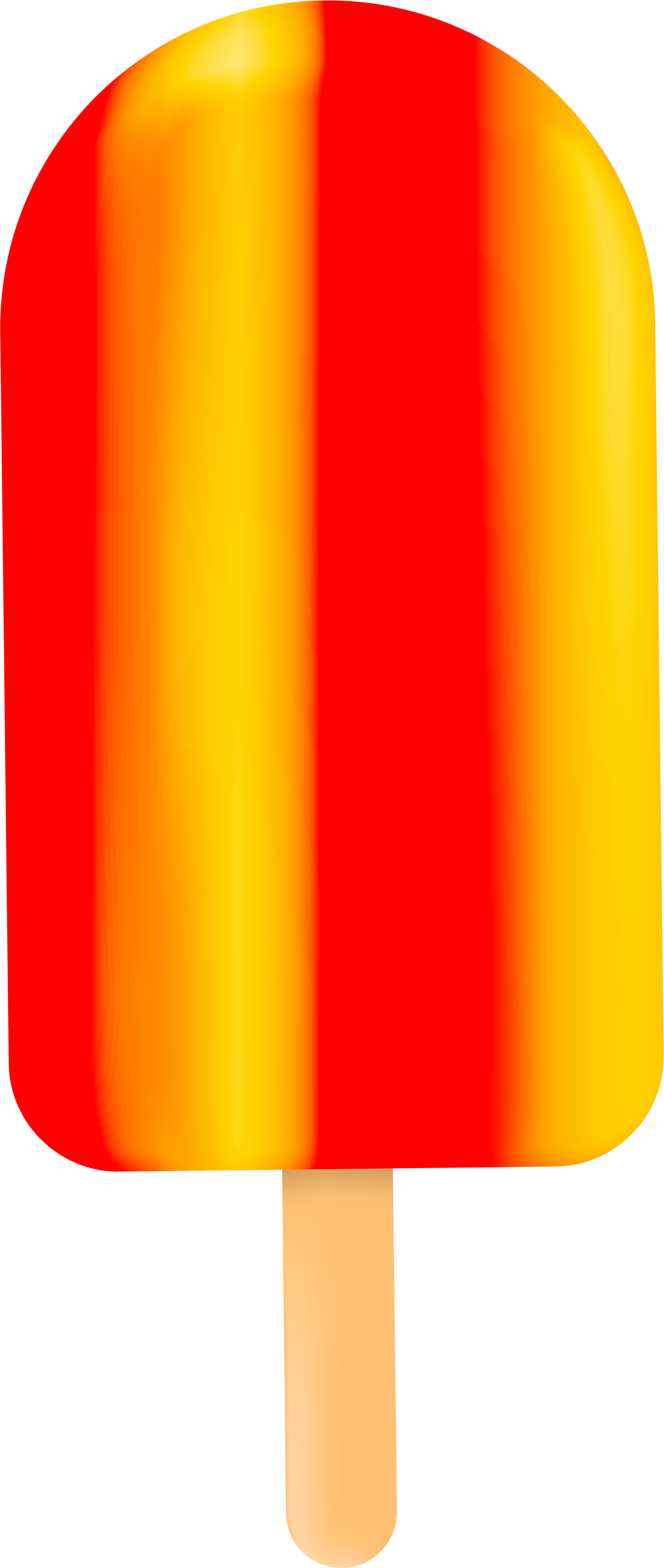 Ice Cream Bar Red Yellow Png Clip Art - Red And Yellow Ice Cream (3480x8000)