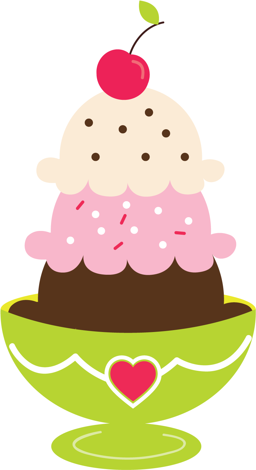 Ice Cream Sundae Clipart Printables And Fonts Clip - Ice Cream Sundae Clipart Free (899x1583)
