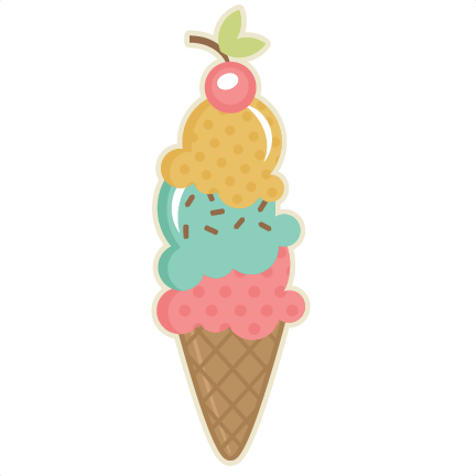 Ice Cream Cone - Miss Kate Cuttables Summer (432x432)