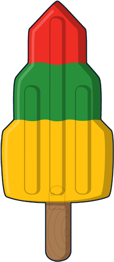 Ice Cream Sundae Clipart - Ice Lolly Cartoon Vector With Outline (313x600)