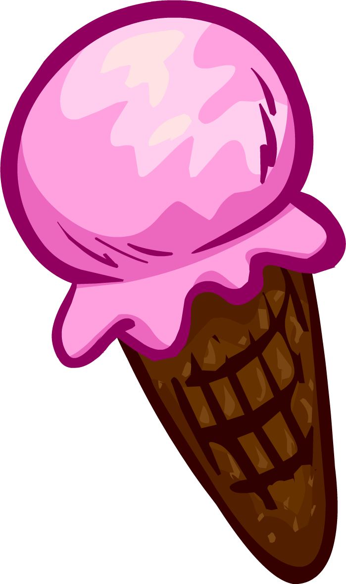 Pink Ice Cream - Club Penguin Ice Cream (699x1179)