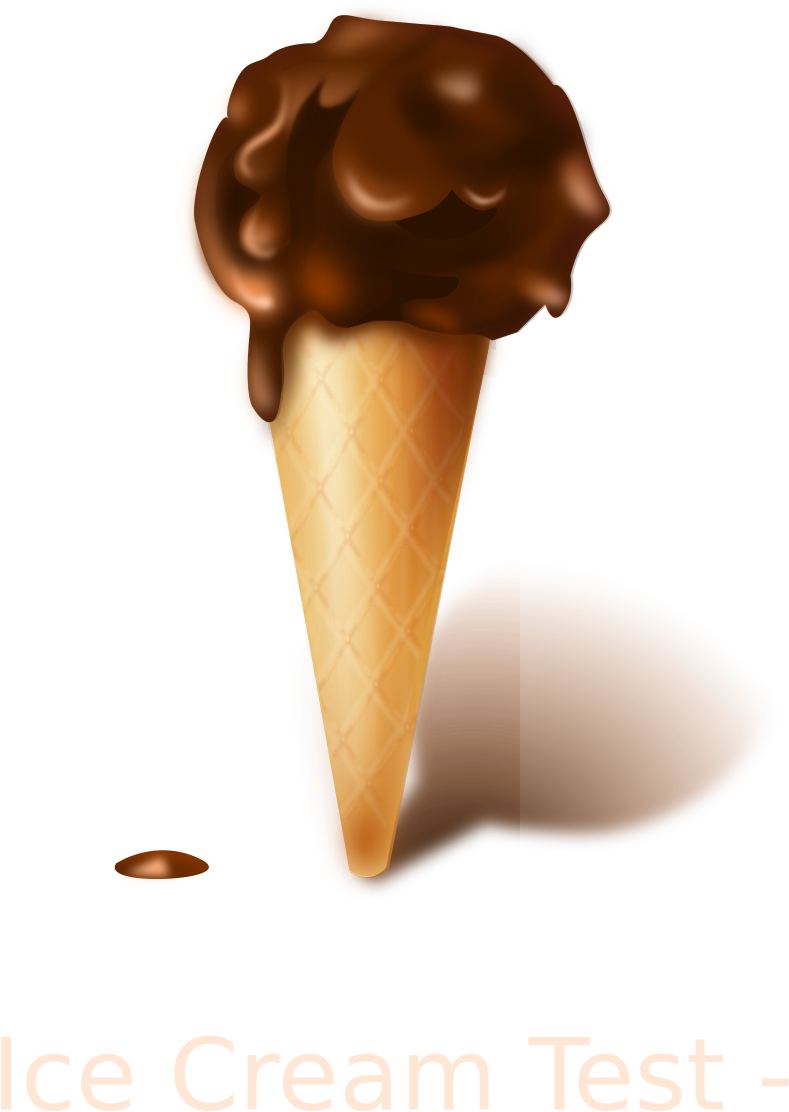 Clipart Chocolate Icecream - Chocolate Ice Cream (800x1144)