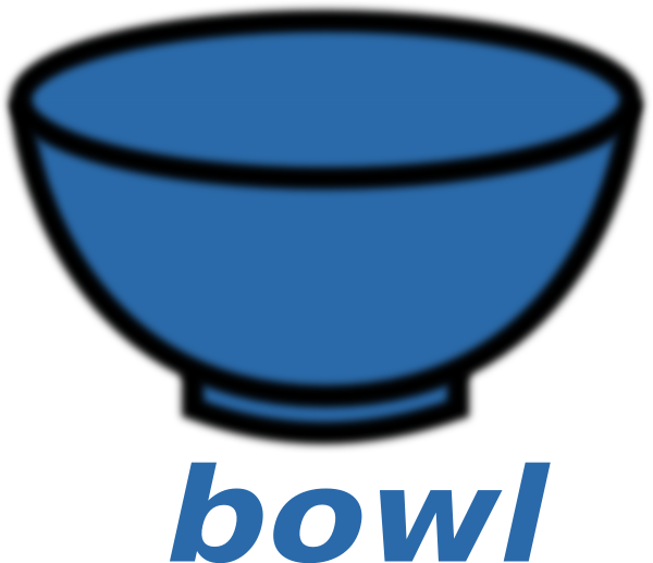 Empty Bowl Clipart - Blue Bowl Clipart (600x517)