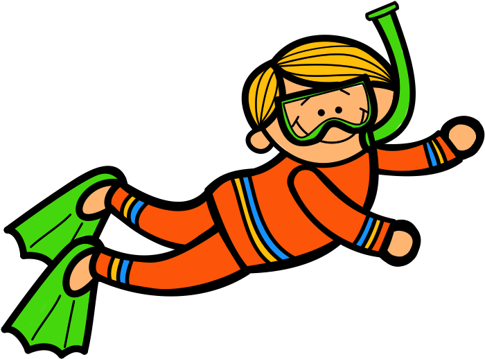 Gallery For Scuba Diver Free - Kid Scuba Diver Clipart (834x630)