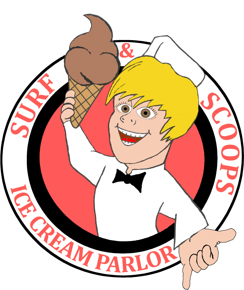 Surf And Scoops Ice Cream - Surf & Scoops Ice Cream Parlor (1024x969)