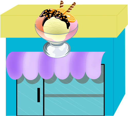 Ice Cream Shoppe - Ice Cream Shop Clipart Png (512x512)