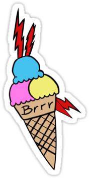 Pin Af Paulina Ksepko På Cross Stitch - Gucci Mane Ice Cream Cone (375x360)