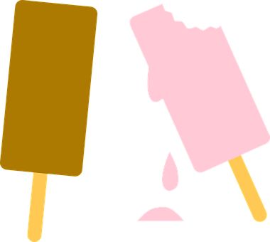 Ice Cream Popsicle Lollipop Ice Melting Al - Physical Changes In Science (380x340)