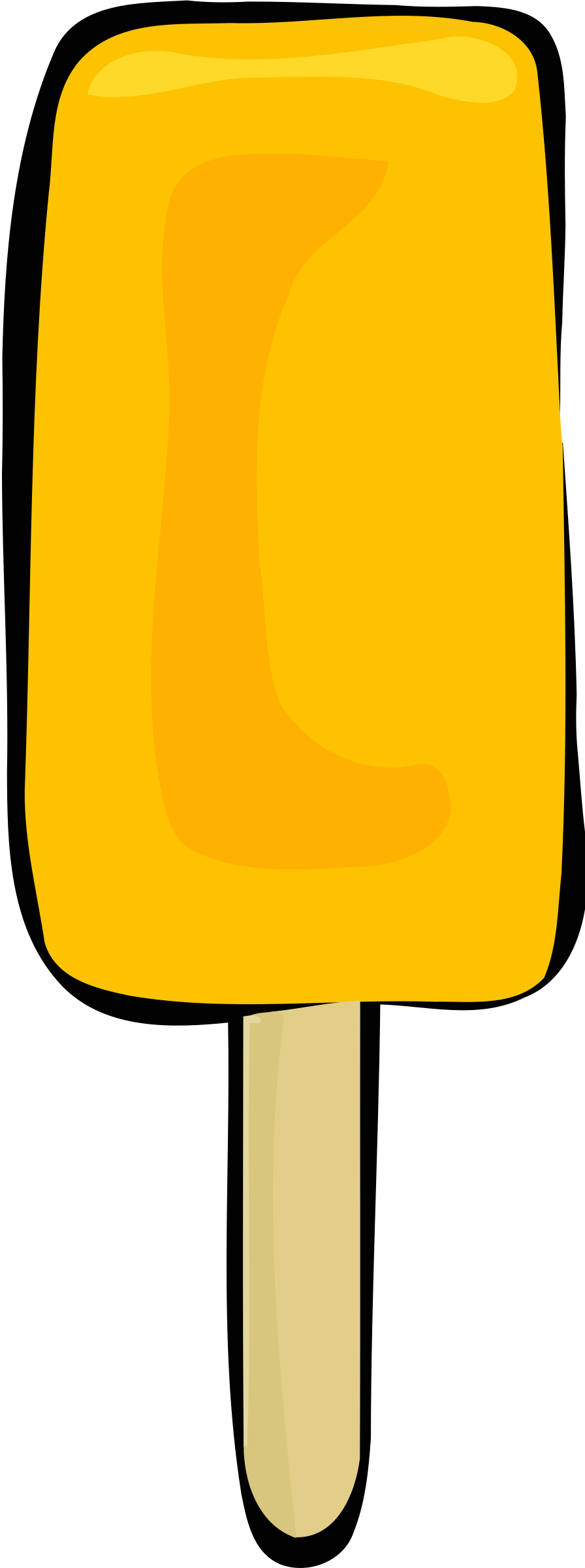 Big Image - Ice Lolly Clip Art (896x2400)