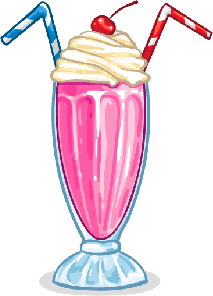 50s Milkshake Clipart - Milkshake Clipart (1024x1024)