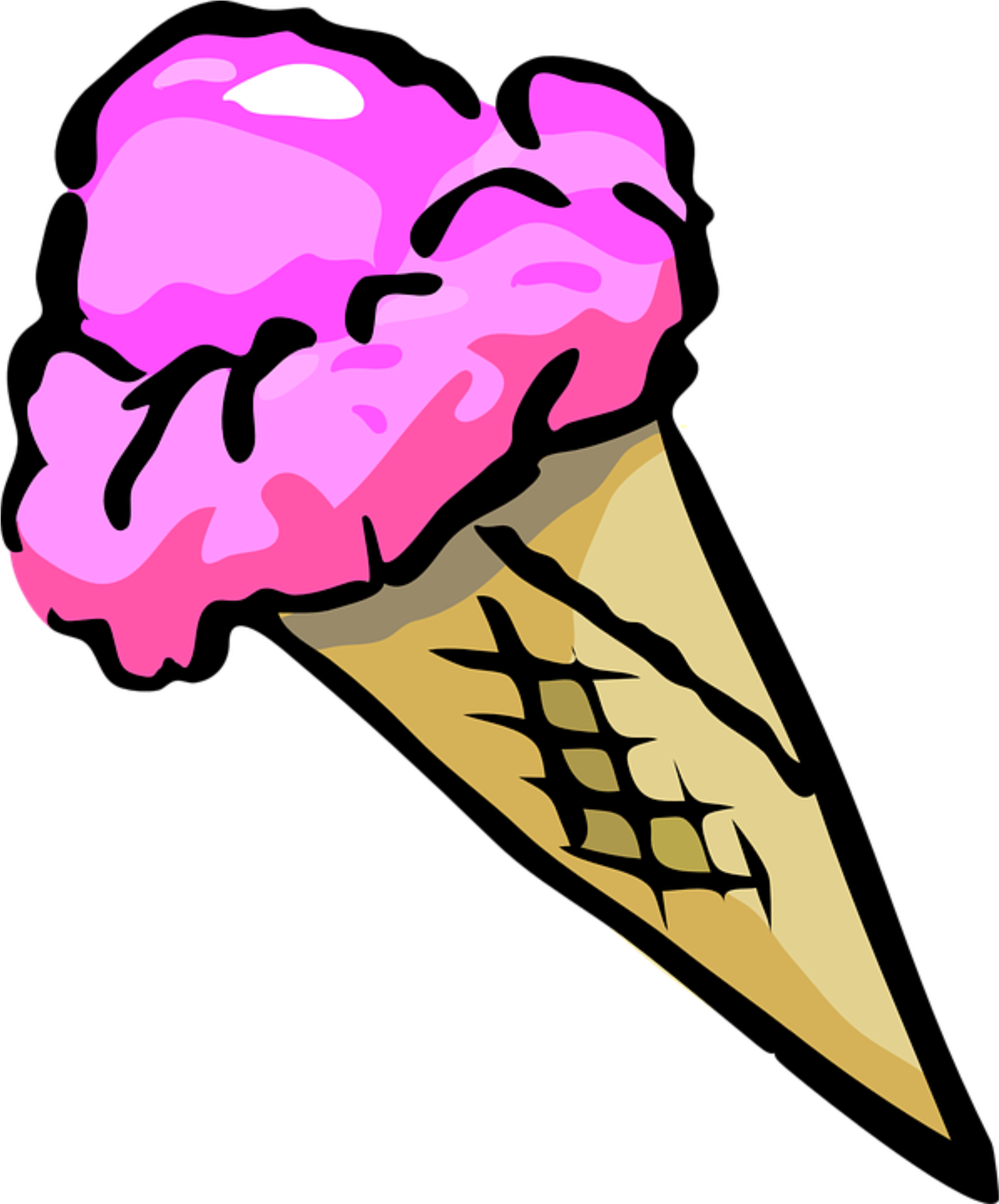 Ice Cream Cones Chocolate Ice Cream Clip Art - Ice Cream Cones Chocolate Ice Cream Clip Art (2896x2896)