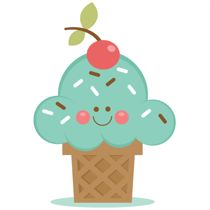 Ice Cream Cone Svg Scrapbook Cut File Cute Clipart - Happy Ice Cream Clipart Png (432x432)