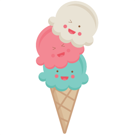 Happy Ice Cream Cone Svg Scrapbook Cut File Cute Clipart - Ice Cream Cone Clipart (432x432)