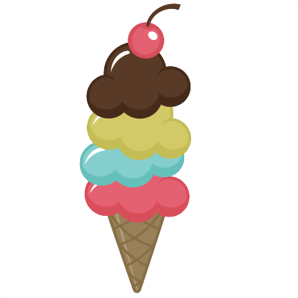 Elegant Ice Cream Cone Clip Art Yummy Ice Cream Cone - Ice Cream Cone Clip Art (432x432)