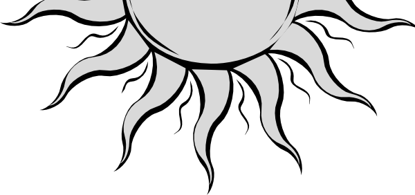 Half Sun Clip Art - Draw A Half Sun (1597x750)