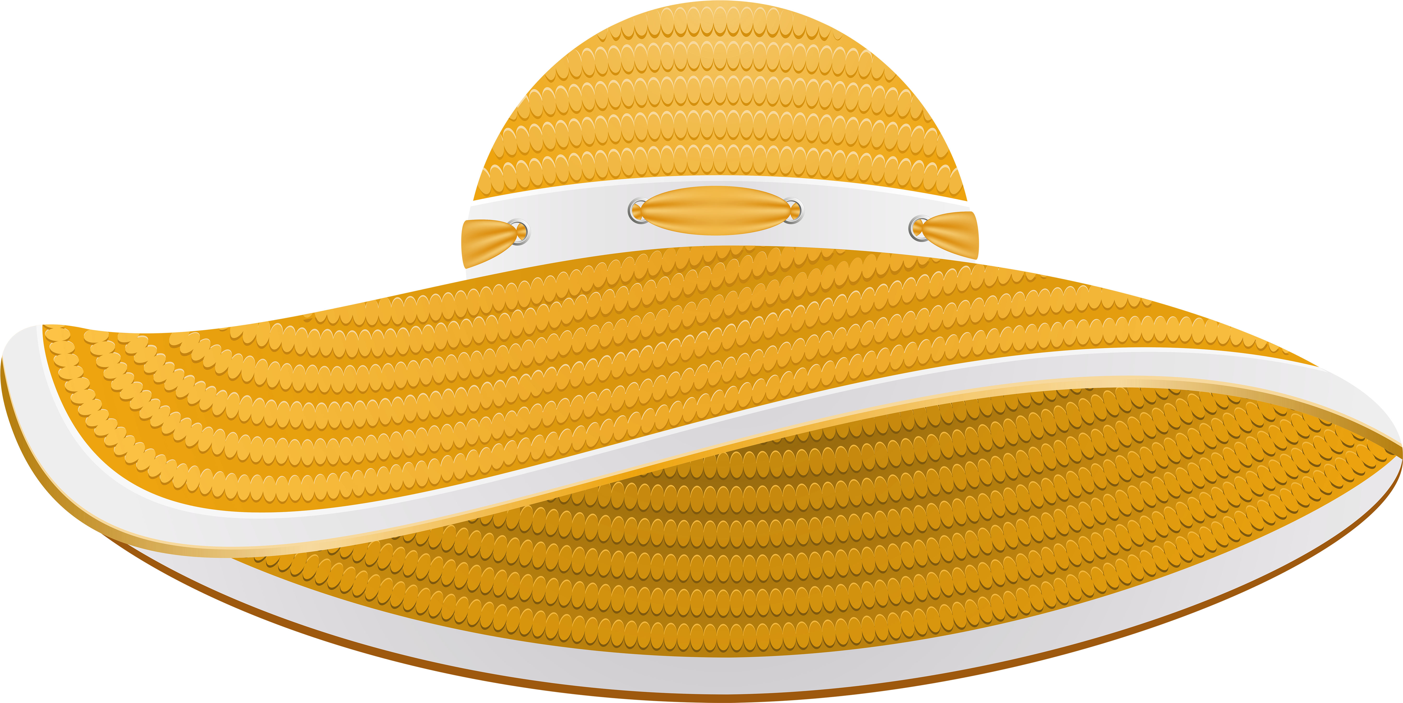 Yellow Summer Female Hat Transparent Png Clip Art Image - Fascinator Clip Art (6000x3005)